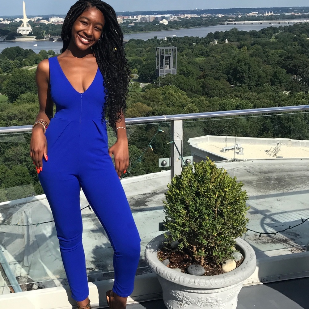 Gently Worn Cobalt Blue Jumpsuit